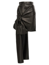 Alexander McQueen Zwarte Lambs Leather Lange Rok