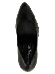 Alexander McQueen Black Lambskin High Heel Pumps - EU39.5/US9.5