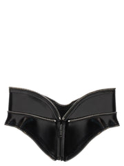 Alexander McQueen Black Leather Regular Belt - 42