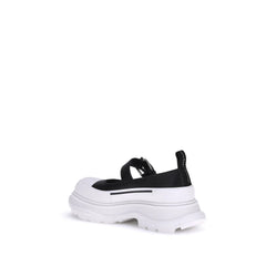 Alexander McQueen Black Rubber Ballet Flats - EU37.5/US7.5