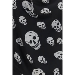 Alexander McQueen Black Silk Scarf