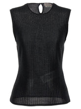 Alexander McQueen Black Viscose Sleeveles T-Shirt - S