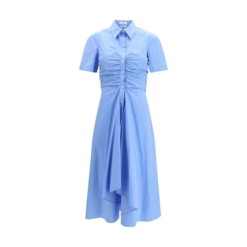 Alexander McQueen Blue Cotton Casual Dress - IT44 | L