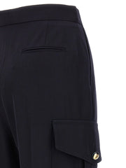 Alexander McQueen Blue Wool Cargo Pants - IT40
