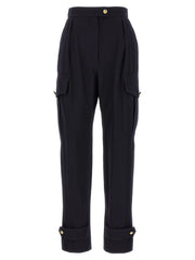 Alexander McQueen Blue Wool Cargo Pants - IT40