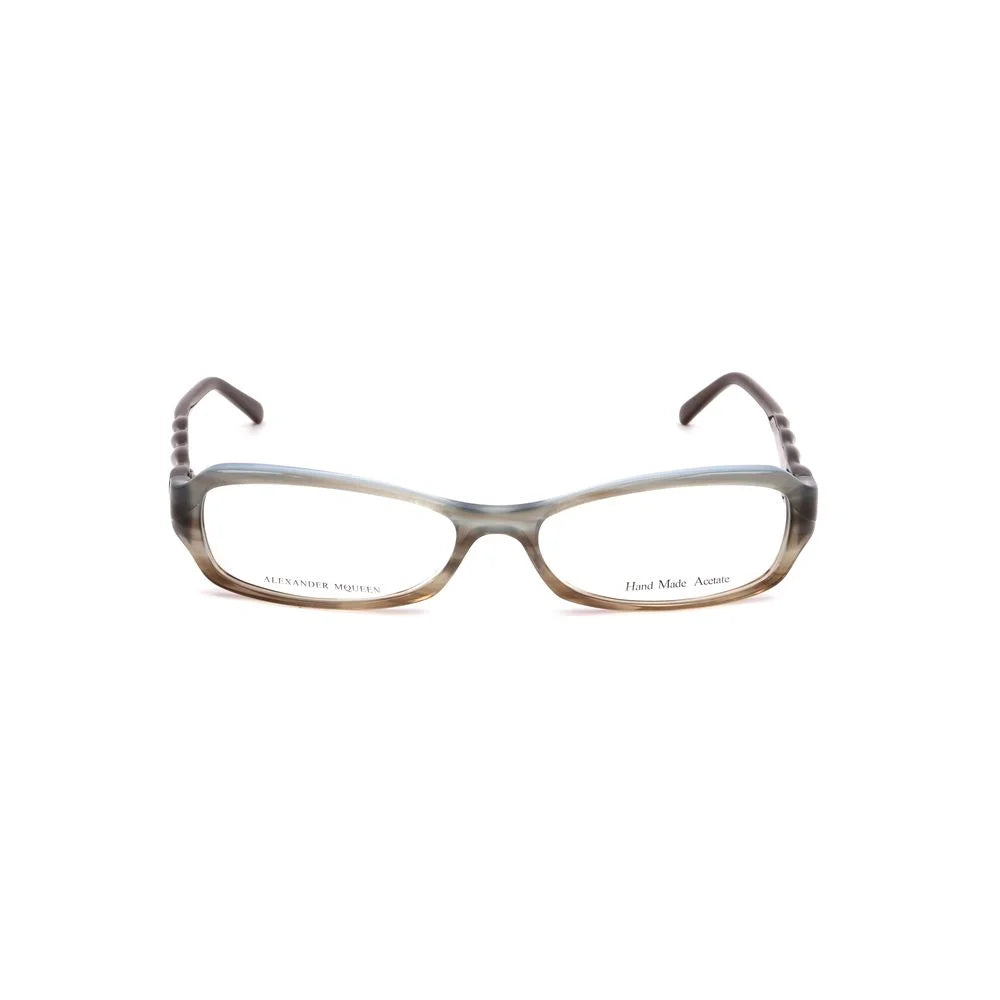 Alexander McQueen Brown Acetate Frames - Eyeglasses