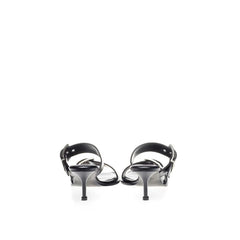 Alexander McQueen Elevate Your Steps in Timeless Black Leather Sandals - Sandals