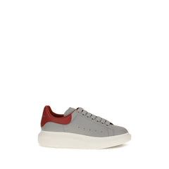 Alexander McQueen Gray Calf Leather Bos Taurus Platform Sneakers