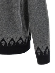 Alexander McQueen Gray Wool Cardigan