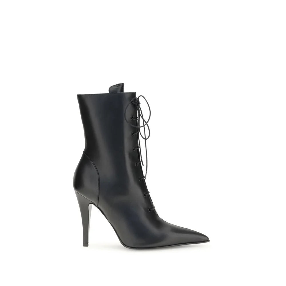 Alexander McQueen Leather Ankle Boots - EU37/US7 - Boots