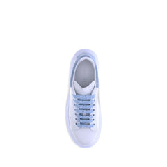 Alexander McQueen Light Blue Calf Leather Bos Taurus Platform Sneakers