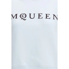 Alexander McQueen Light Blue Cotton Sweatshirt