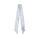 Alexander McQueen Light Blue Silk Scarf