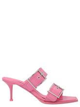 Alexander McQueen Multicolor Calfskin Stiletto Heel Sandals - EU35/US5