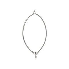 Alexander McQueen Silver Brass Necklace - One Size
