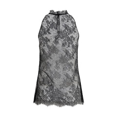 Alexander McQueen Sleeveless black Lace Top - IT42 | L - Blouses