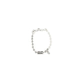 Alexander McQueen White Brass Bracelet - One Size