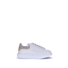 Alexander McQueen Białe skórzane sneakersy platformowe Bos Taurus z cielęcej skóry