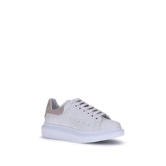 Alexander McQueen Białe skórzane sneakersy platformowe Bos Taurus z cielęcej skóry