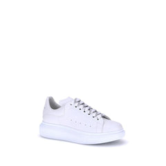 Alexander McQueen White Calf Leather Bos Taurus Platform Sneakers - EU41.5/US8.5