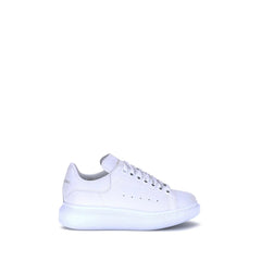 Alexander McQueen White Calf Leather Bos Taurus Platform Sneakers - EU39/US9