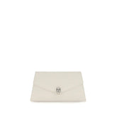 Alexander McQueen White Calf Leather Bos Taurus Shoulder Bag
