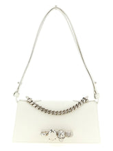 Sac bandoulière en veau blanc Alexander McQueen