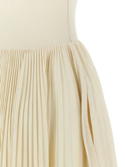 Alexander McQueen White Cotton Long Dress - IT38