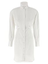 Alexander McQueen White Cotton Midi Dress