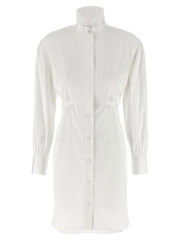 Alexander McQueen White Cotton Midi Dress