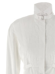 Alexander McQueen White Cotton Midi Dress