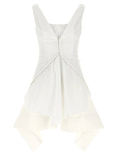 Alexander McQueen White Cotton Short Dress