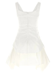 Alexander McQueen White Cotton Short Dress