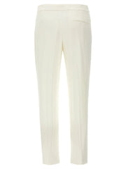 Alexander McQueen White Viscose Casual Pants - IT44