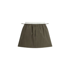 Alexander Wang Bicolor Cotton Mini Skirt