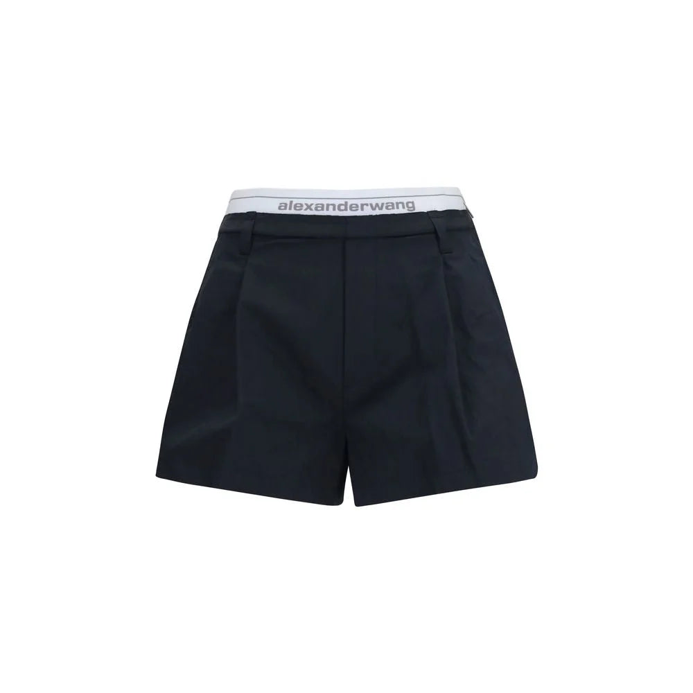 Alexander Wang Black Cotton Bermuda Shorts