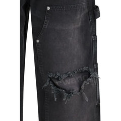 Alexander Wang Svarte Bomullsbukser med Cargolommer