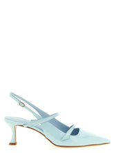 Escarpins à talons moyens en veau bleu Alexandre Birman