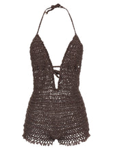 ALLIS Brown Polyester Jumpsuit - One Size
