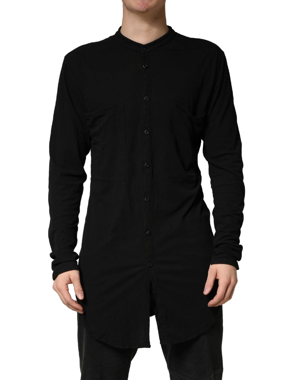 Allude Black Button Down Long Sleeves Men Cardigan Sweater - S