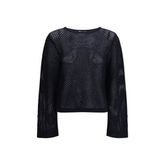 Allude Blue Fleece Wool Sweatshirt - M