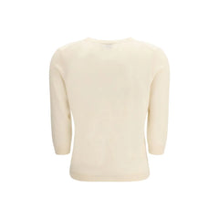 Allude Cream Cashmere Cashmere Sweater - XS