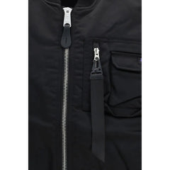 ALPHA INDUSTRIES Black Nylon Jackets And Coat