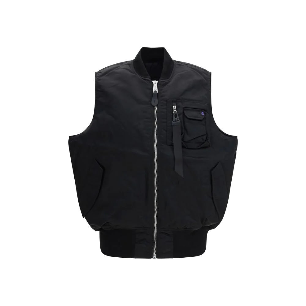 ALPHA INDUSTRIES Black Nylon Jackets And Coat