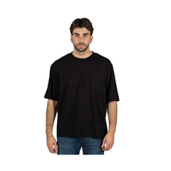 Alpha Studio Black Cotton T-Shirt - IT46 | S - T-Shirts