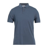 Alpha Studio Blue Cotton Polo Shirt - Polos