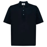Alpha Studio Blue Cotton Polo Shirt - Polos