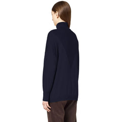 Alpha Studio Blue Silk Sweater - Sweaters