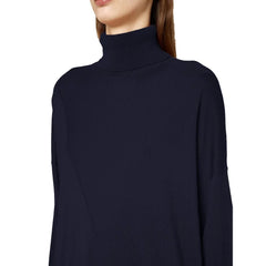 Alpha Studio Blue Silk Sweater - Sweaters