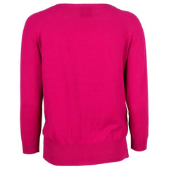 Alpha Studio Fuchsia Cotton Sweater - Sweaters